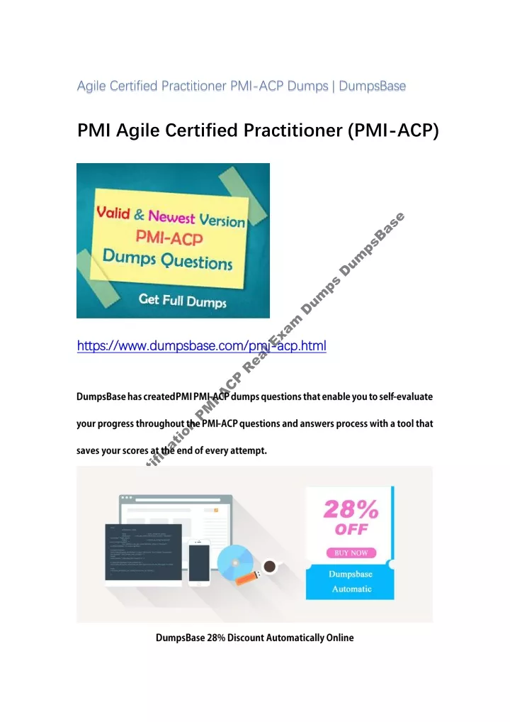 agile certified practitioner pmi acp dumps