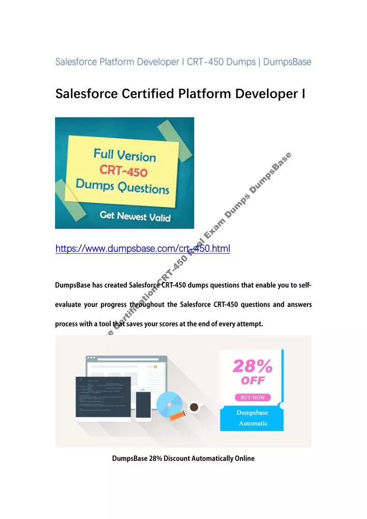 salesforce platform developer i crt 450 dumps