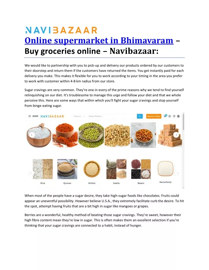 online supermarket in bhimavaram buy groceries