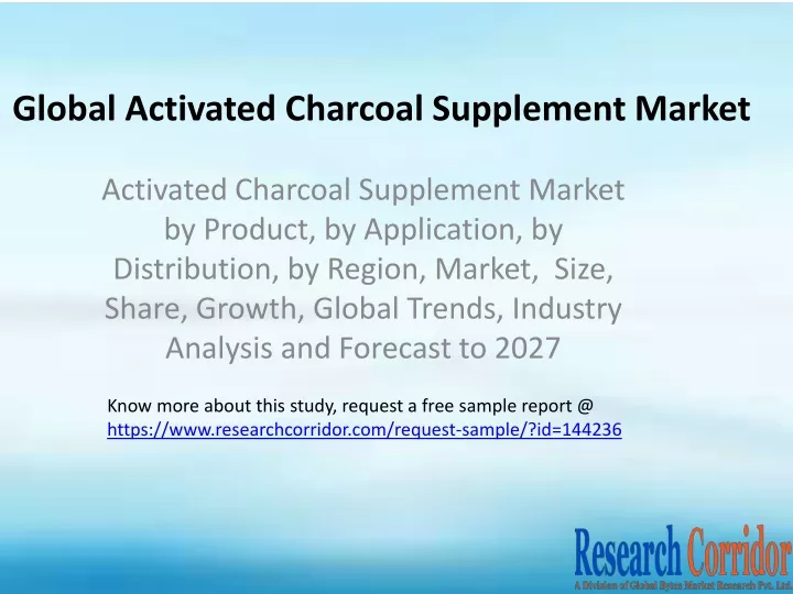 global activated charcoal supplement market