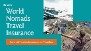 World Nomads Travel Insurance for Traveler