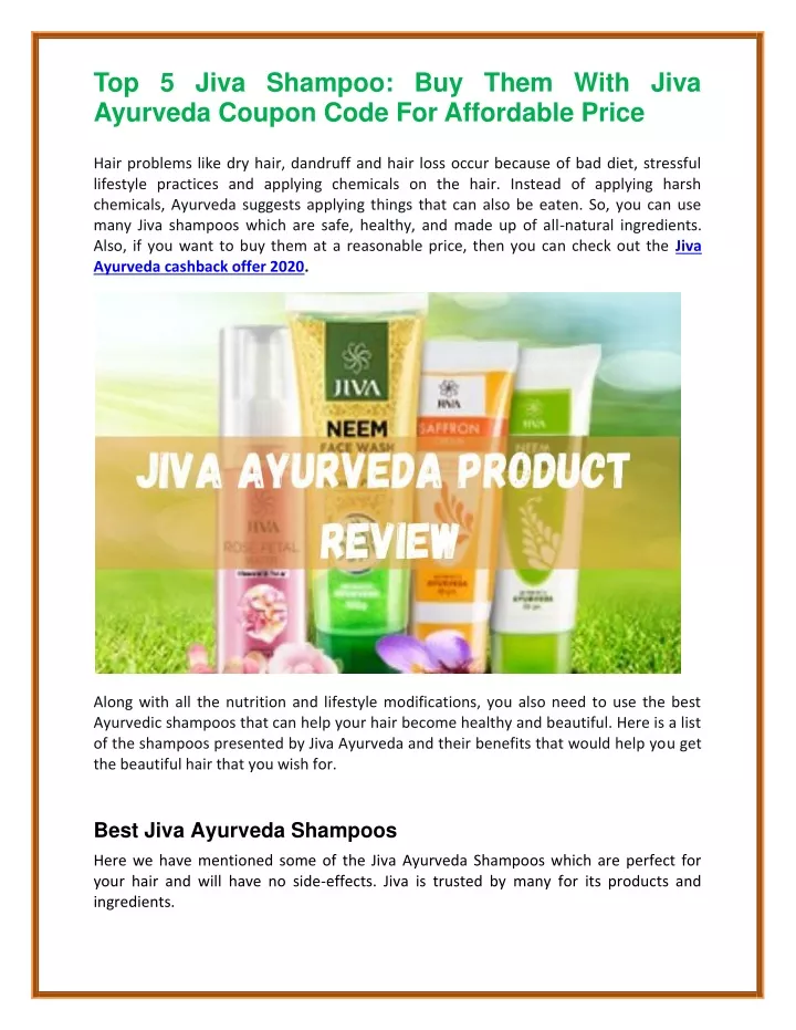 top 5 jiva shampoo buy them with jiva ayurveda