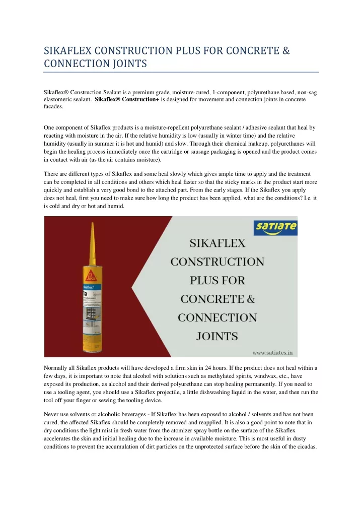 sikaflex construction plus for concrete