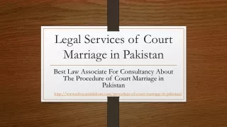 Complete Procedure of Court Marriage in Pakistan - Get Guide About Court Marriage in Pakistan