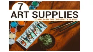 7 Art Supplies To Unleash The Creativity In You!