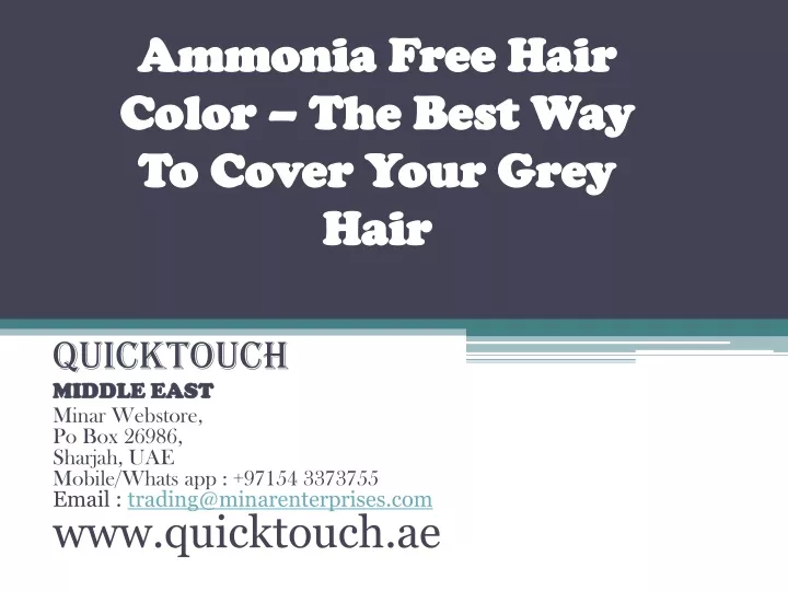 ammonia free hair color the best way to cover your grey hair