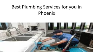 Best Plumbing Services for you in Apache Junction