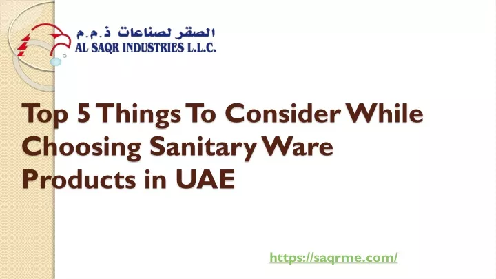 top 5 things to consider while choosing sanitary