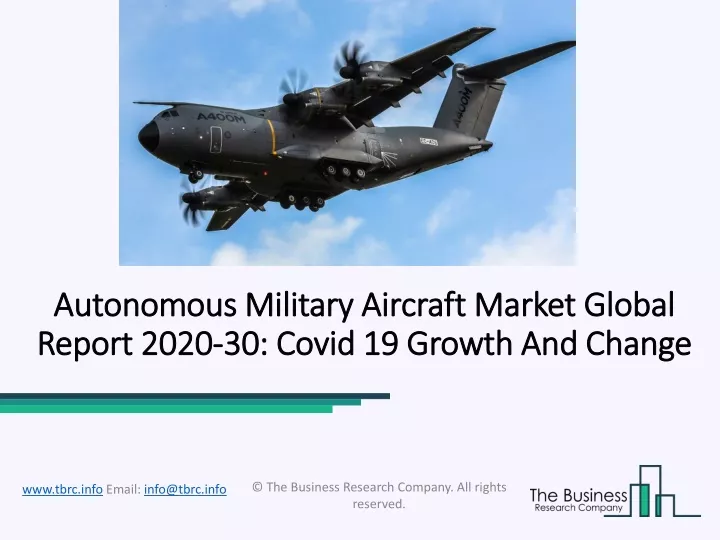 autonomous military aircraft market global report 2020 30 covid 19 growth and change