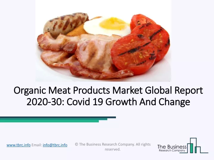 organic meat products market global report 2020 30 covid 19 growth and change