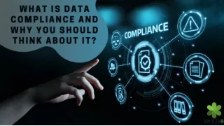 what is data compliance and why you should think about it