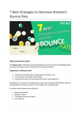 7 best strategies to decrease website s 7 best