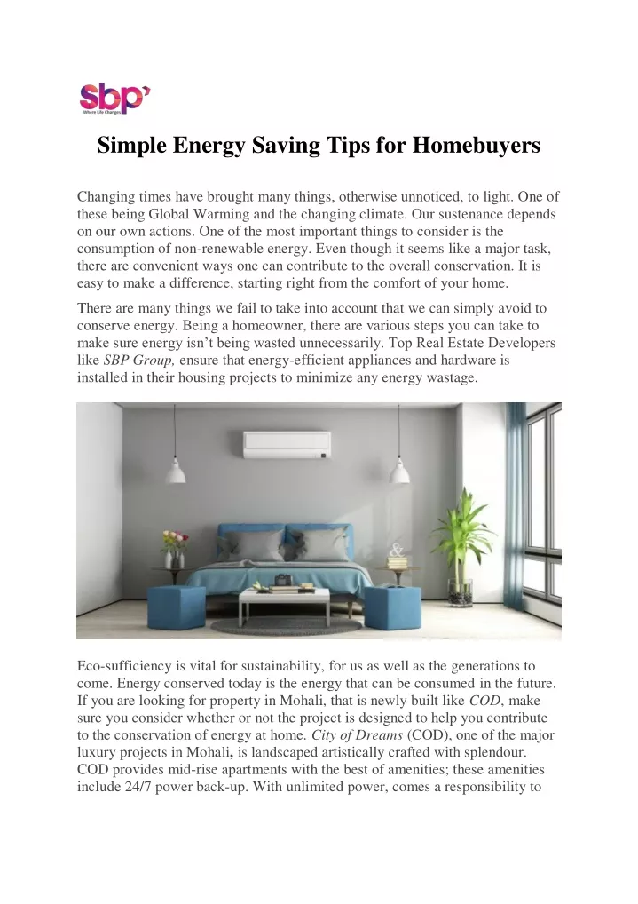 simple energy saving tips for homebuyers