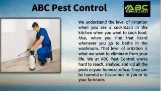 Kill those Invaders with ABC Pest Control