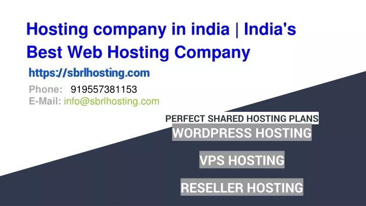 hosting company in india india s best web hosting company