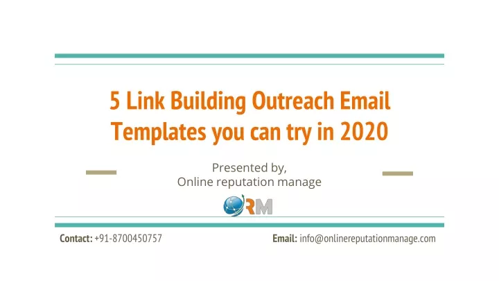 5 link building outreach email templates you can try in 2020