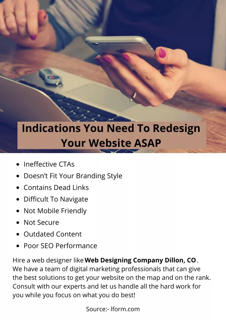 indications you need to redesign your website asap