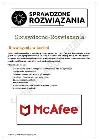 Rozwiązania w kuchni