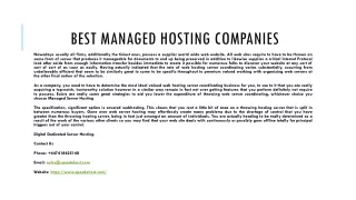 best managed hosting companies