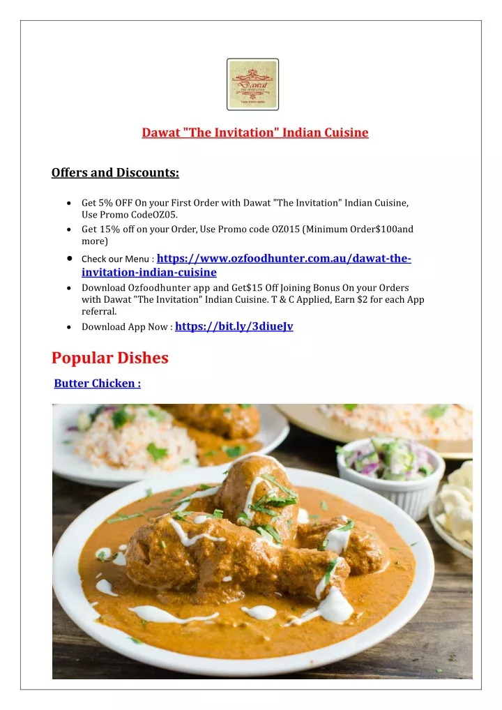 dawat the invitation indian cuisine