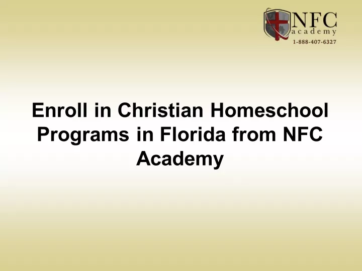 enroll in christian homeschool programs