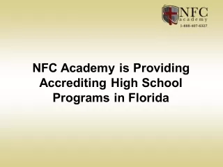 NFC Academy is Providing Accrediting High School Programs in Florida