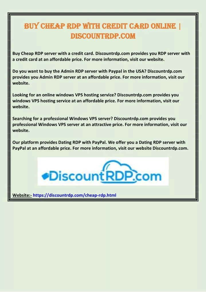 buy cheap rdp with credit card online buy cheap