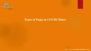 types of pujas in covid times