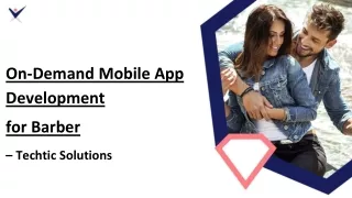 On-Demand Mobile App Development for Barber – Techtic Solutions