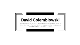 David Golembiowski (New York) - Highly Capable Professional
