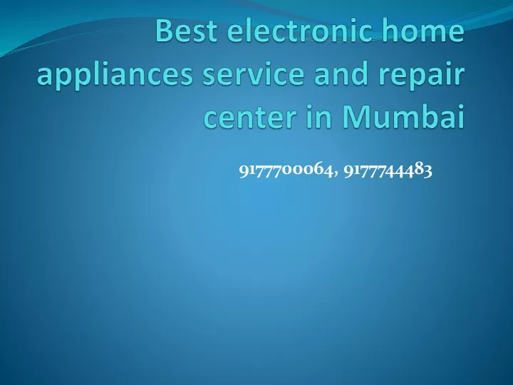 best electronic home appliances service and repair center in mumbai