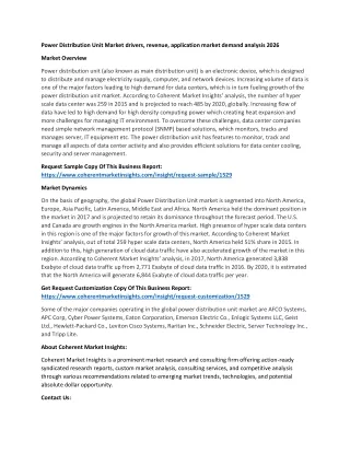 power distribution unit market drivers revenue
