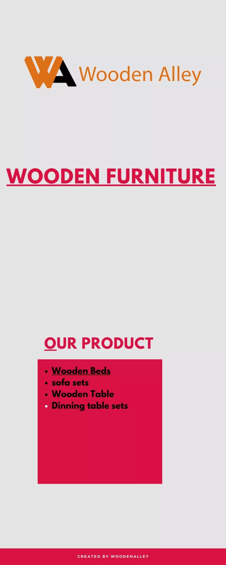 wooden furniture