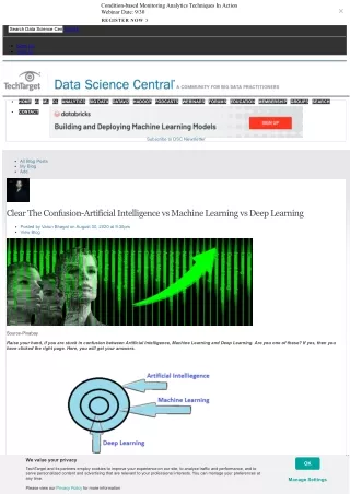 condition based monitoring analytics techniques