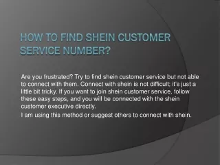 how to find shein customer service number