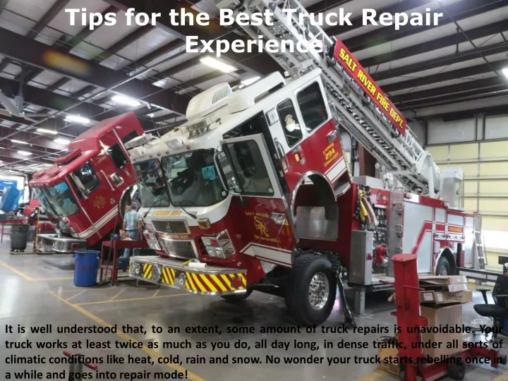 tips for the best truck repair experience