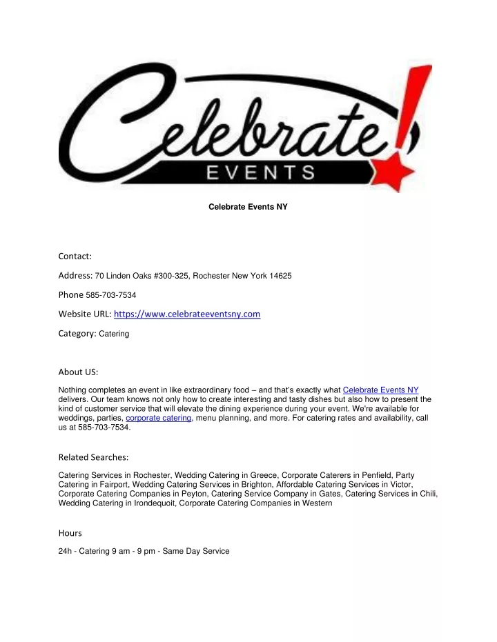 celebrate events ny