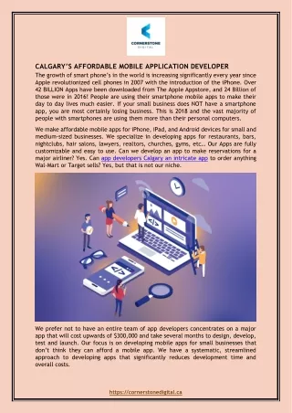calgary s affordable mobile application developer