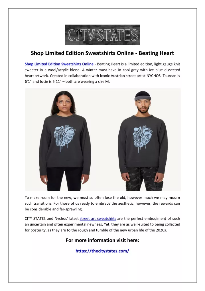 shop limited edition sweatshirts online beating