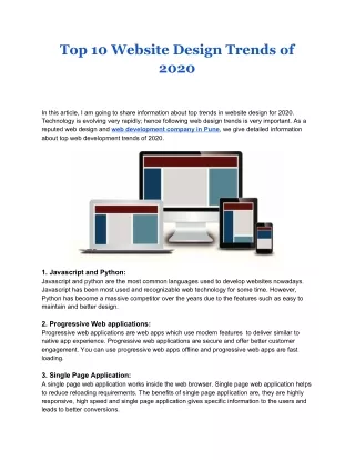 Top 10 Website Design Trends of 2020