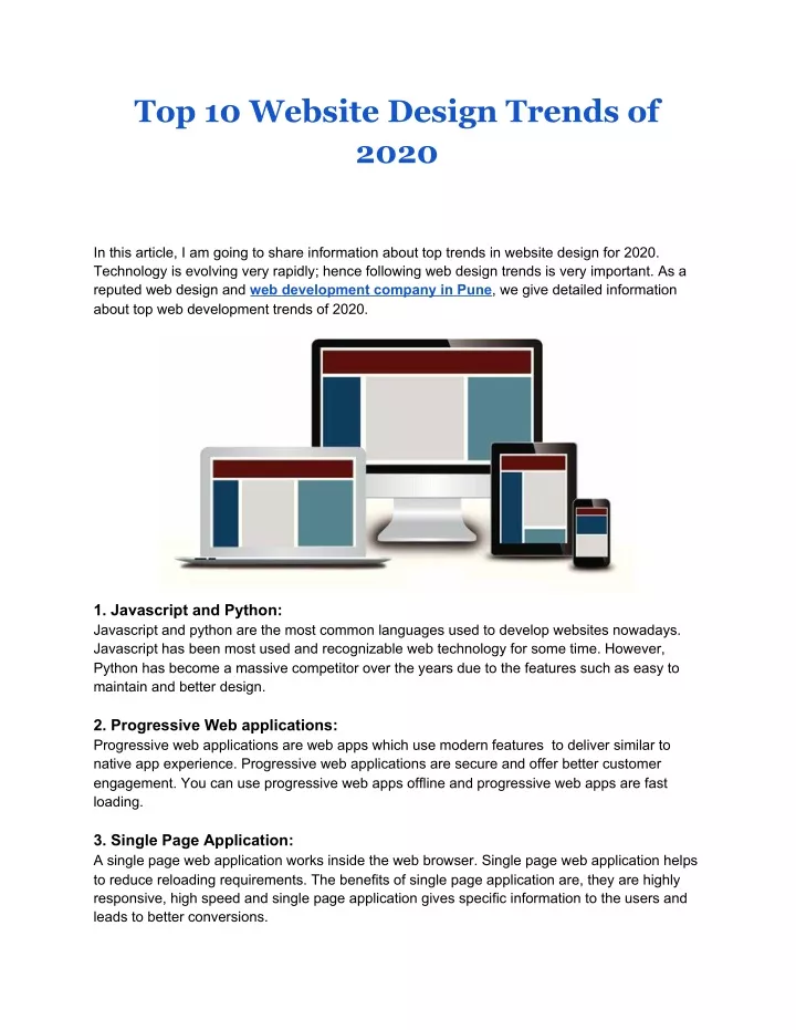 top 10 website design trends of 2020