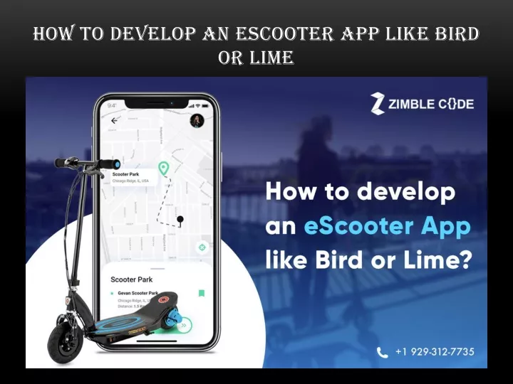 how to develop an escooter app like bird or lime