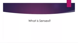 what is sensex