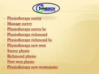 physiotherapy surrey massage surrey physiotherapy