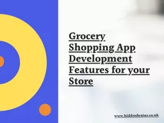 grocery shopping app development features