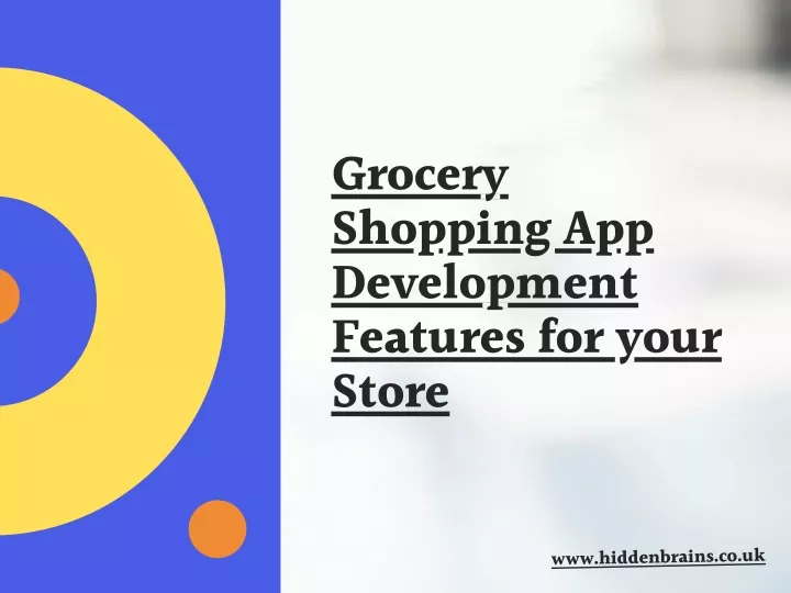 grocery shopping app development features