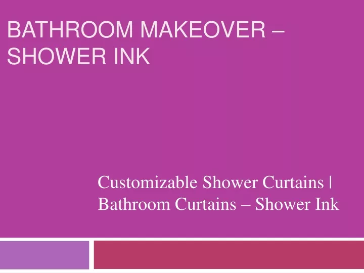 bathroom makeover shower ink