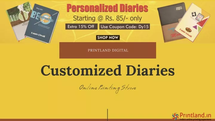 customized diaries