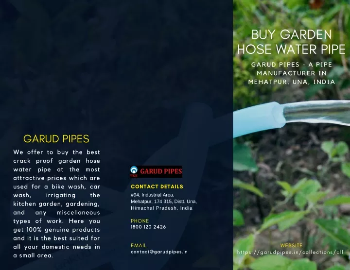 buy garden hose water pipe