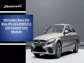 mercedes benz hli max psi a2139005711 led control